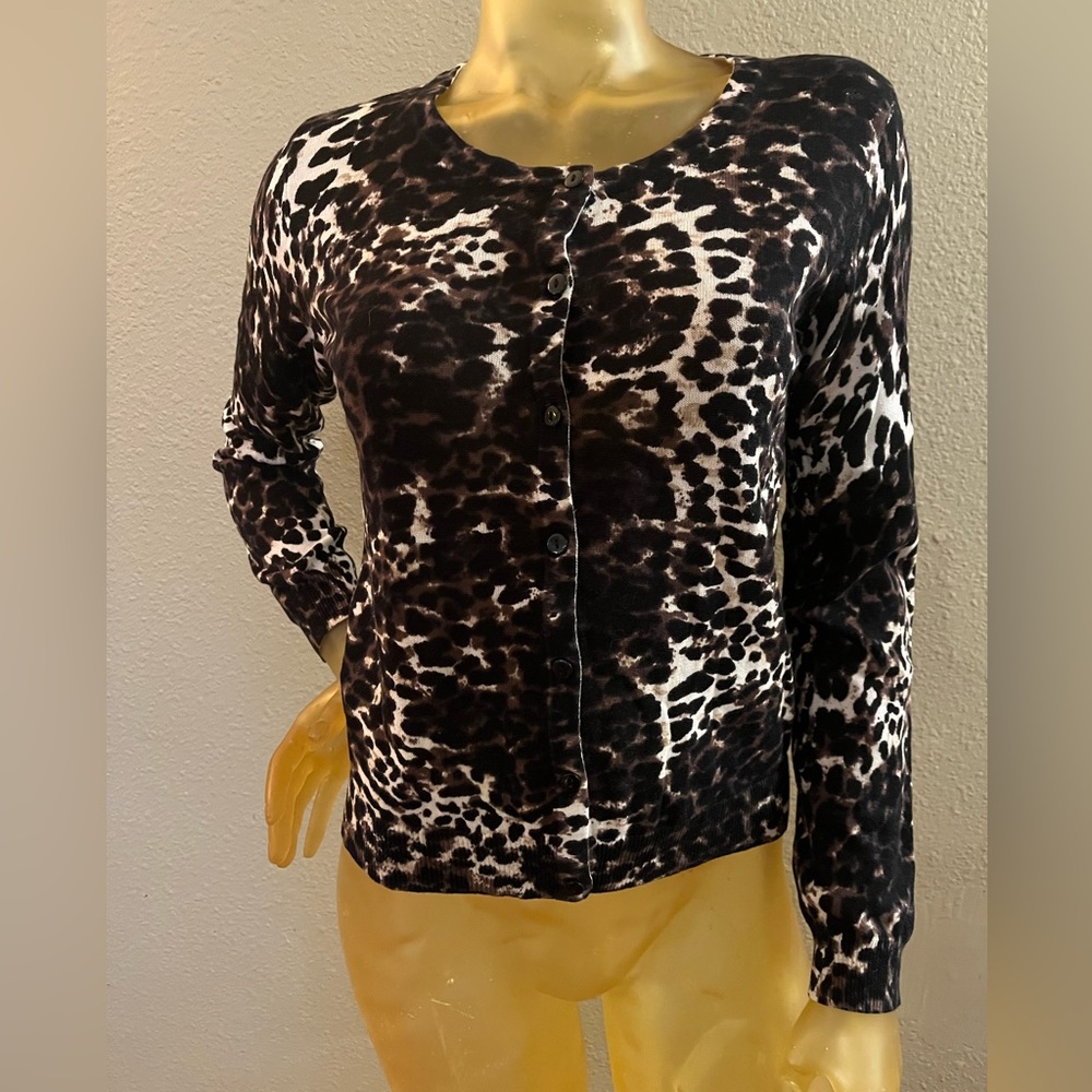 NWT H&M animal print cardigan, size S